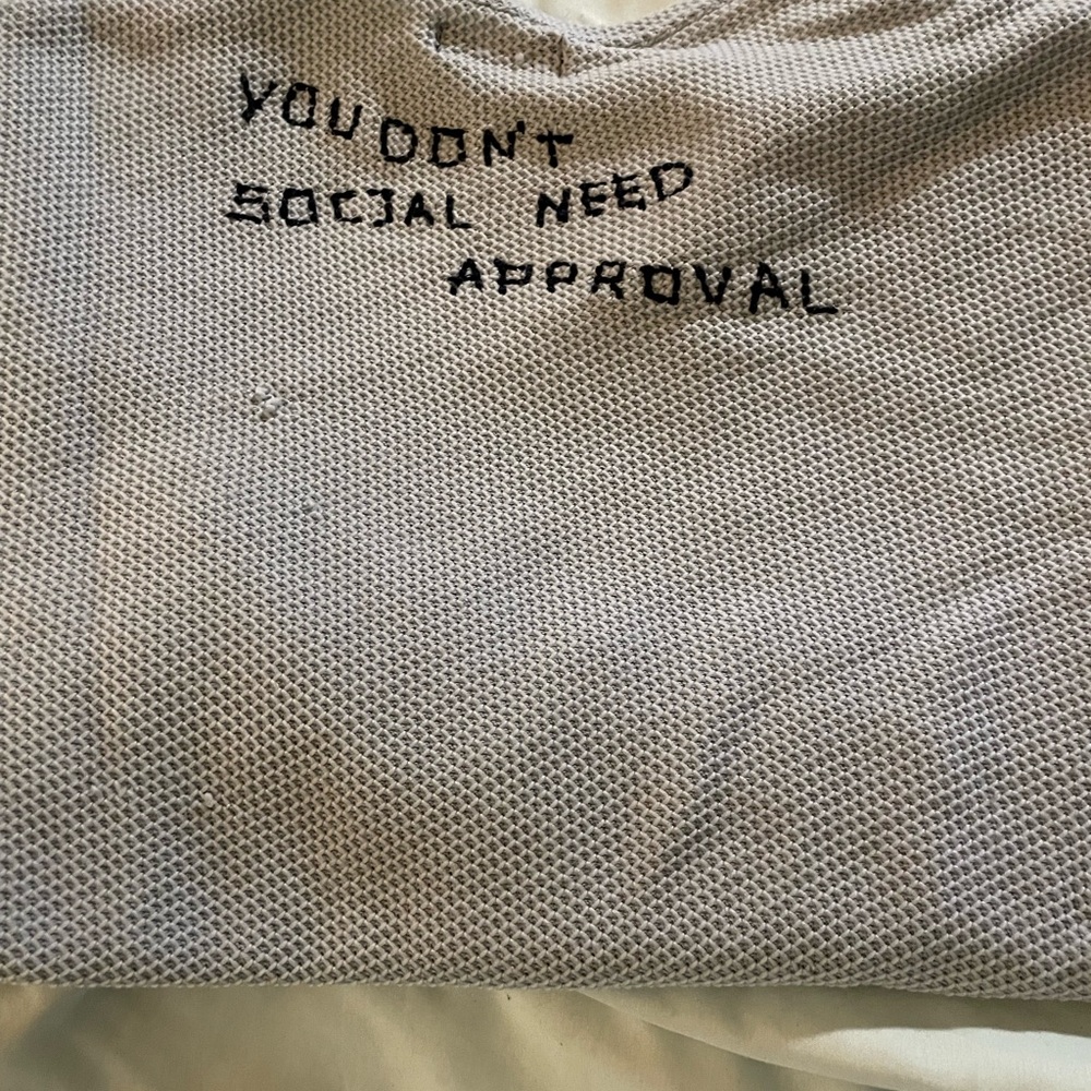 Gray Mesh Top - Picture 2 of 2